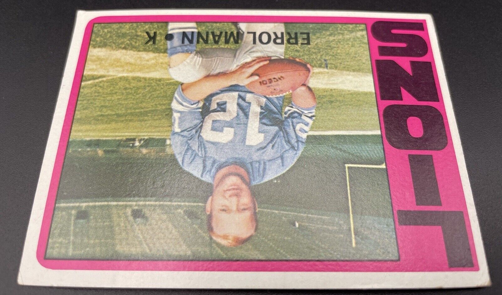 Errol Mann 1972 Topps #222 Detroit Lions