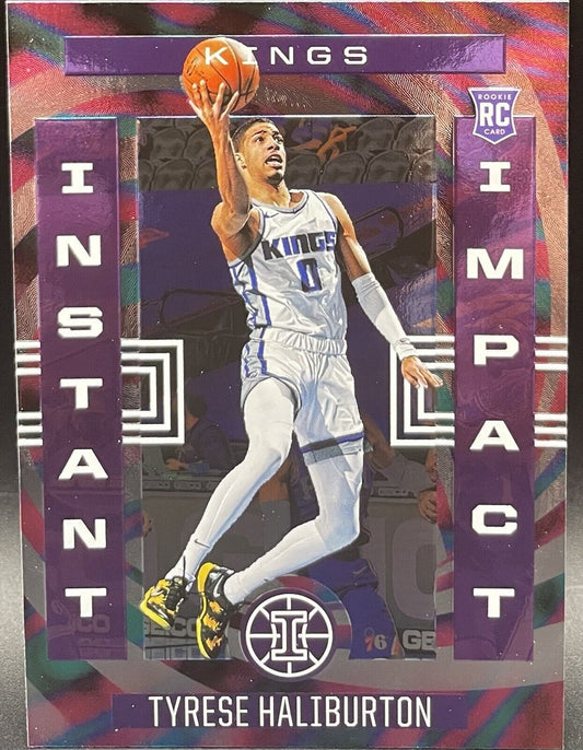 2020-21 Panini Illusions TYRESE HALIBURTON Instant Impact Rookie RC #9 Kings SP