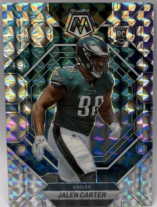 2023 Panini Mosaic JALEN CARTER ROOKIE CARD #328 Philadelphia Eagles🏈🔥