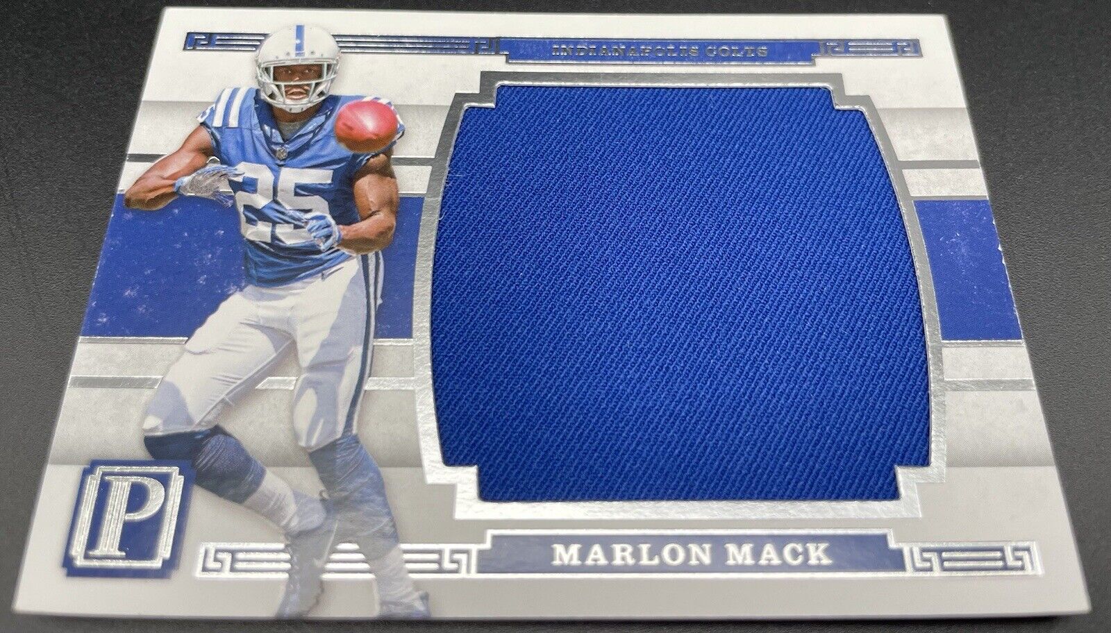 Marlon Mack 2017 Panini Pantheon #MM-MM Large PATCH,  98/99  Indianapolis Colts