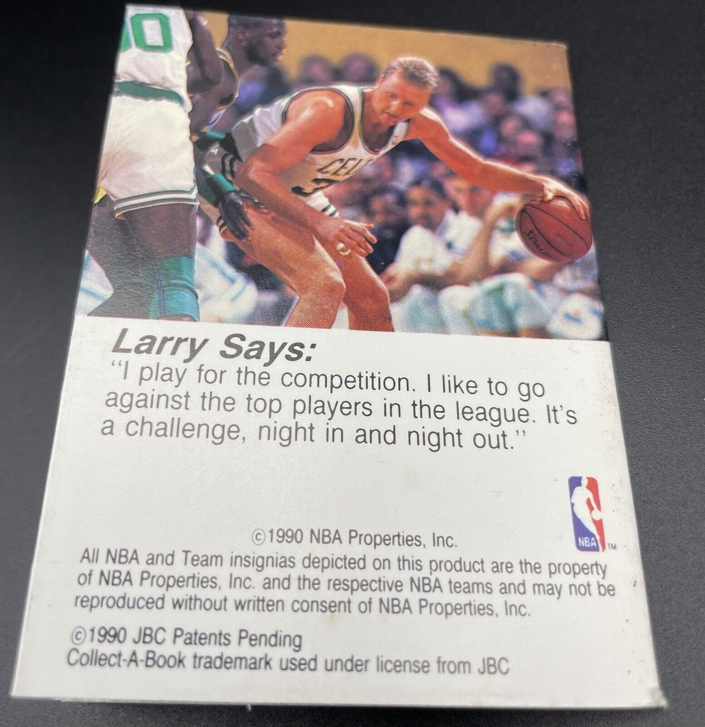 1990 NBA HOOPS Larry Bird #37 Collect A Book Boston Celtics RARE🔥