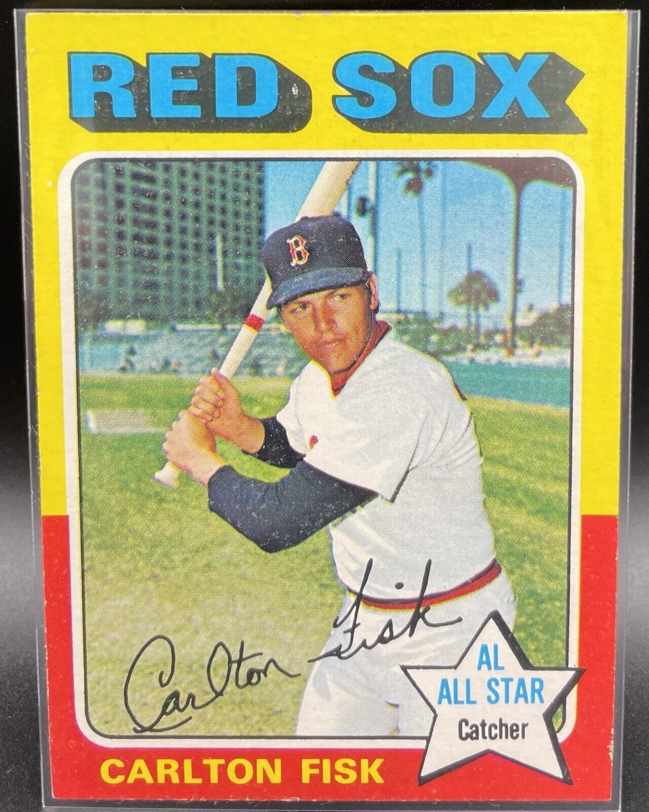 Carlton Fisk 1975 Topps #80 All Star Boston Red Sox