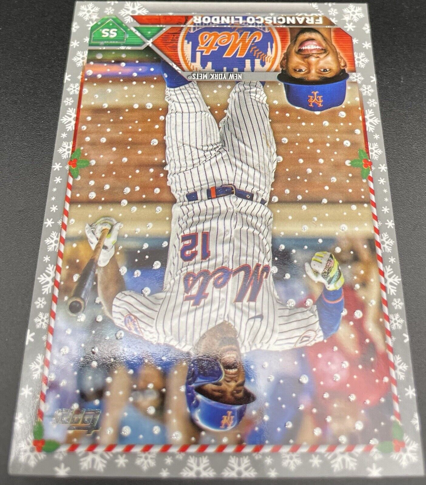 Francisco Lindor 2023 Topps #H119 Christmas Special Metallic New York Mets