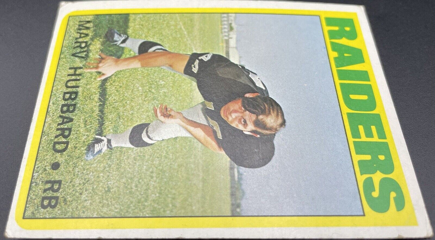 Marv Hubbard 1972 Topps #54 Rookie Card Oakland Raiders