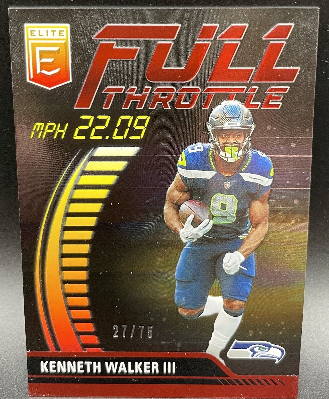 2023 Panini Donruss KENNETH WALKER III #FT-KW. Full Throttle 27/75 RARE🏈🔥