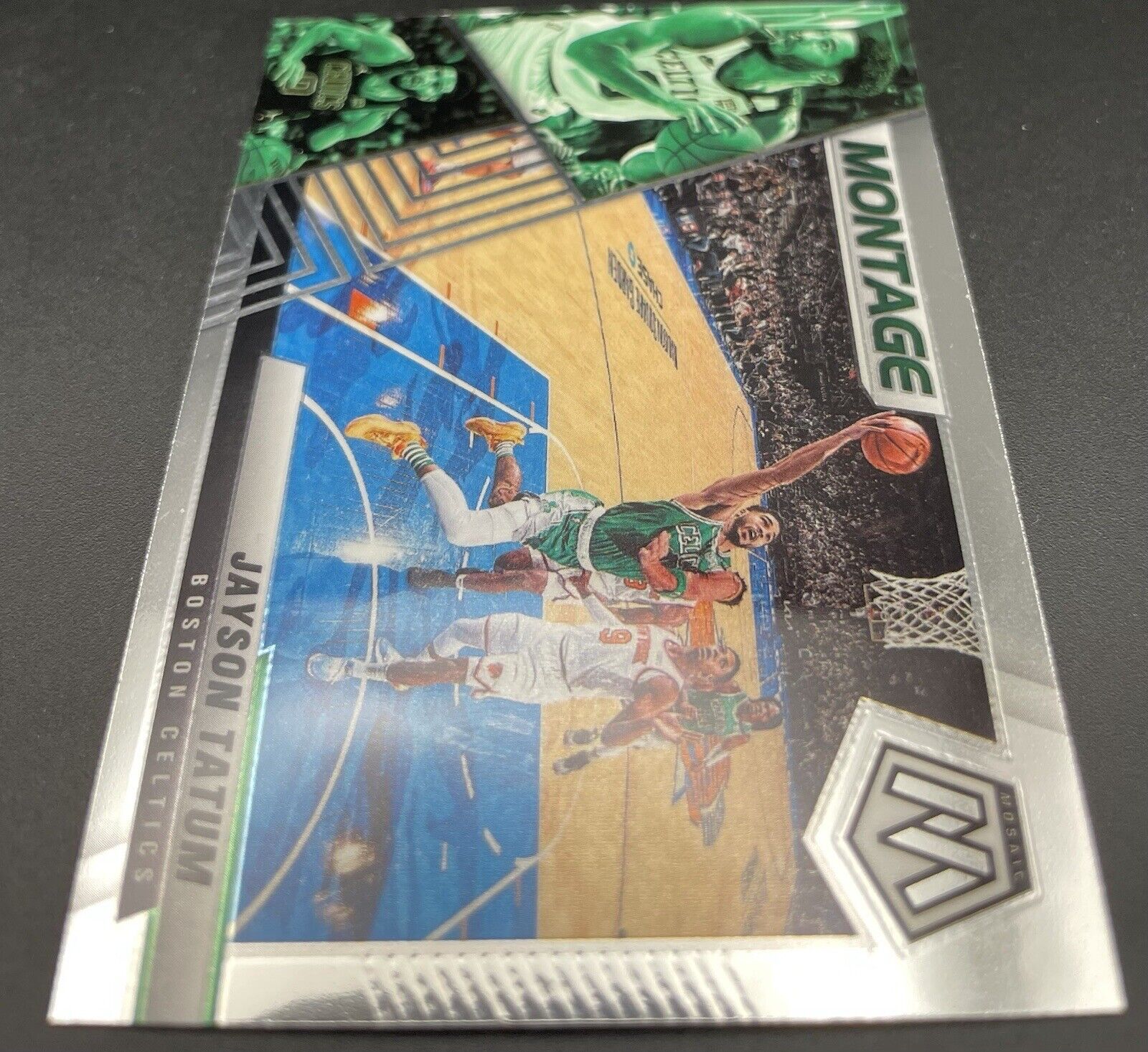 2021-22 Panini Mosaic Jayson Tatum Montage #1 Boston Celtics