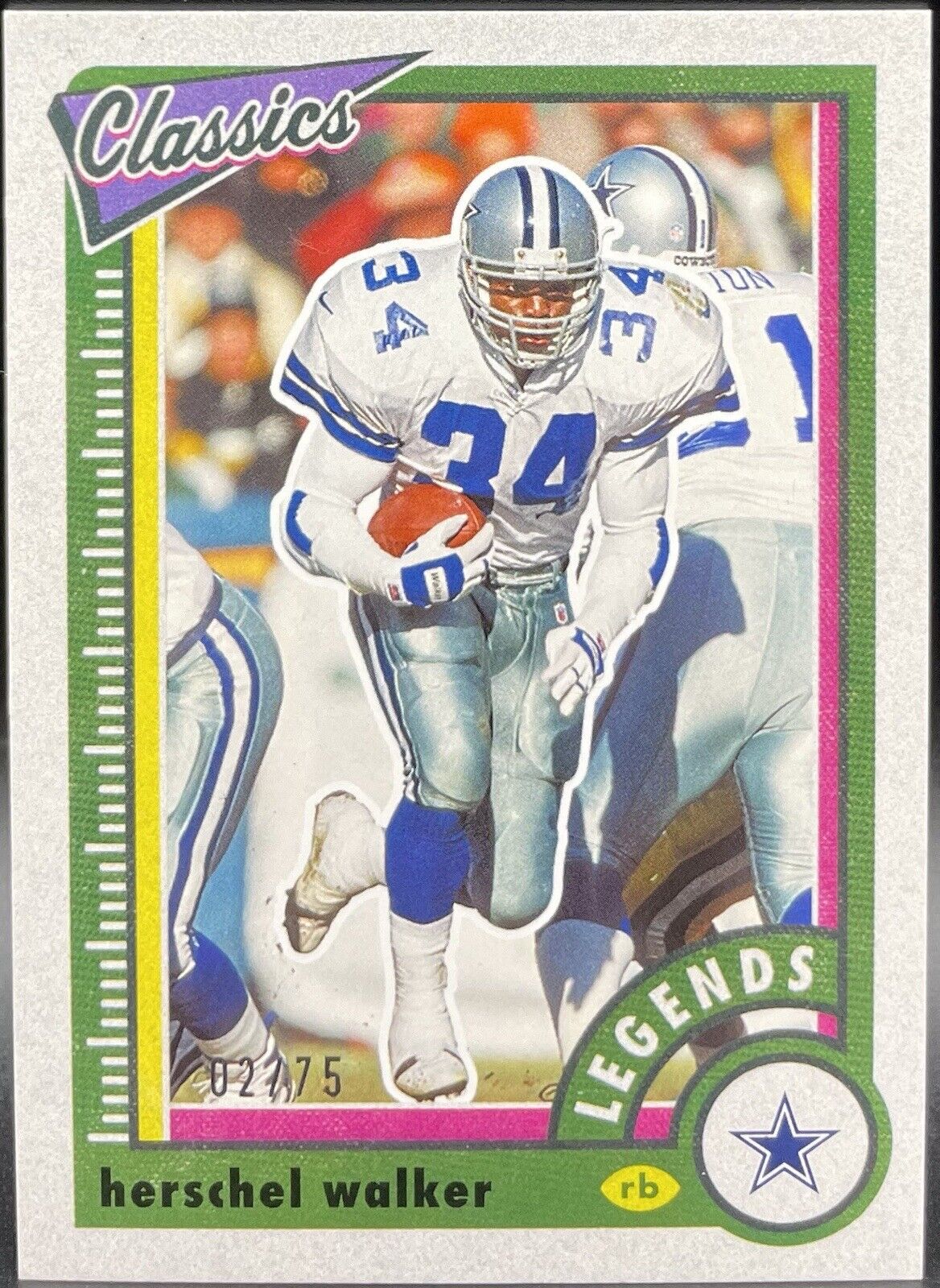 Herschel Walker 2022 Panini Classics #119 Legends 02/75 Dallas Cowboys