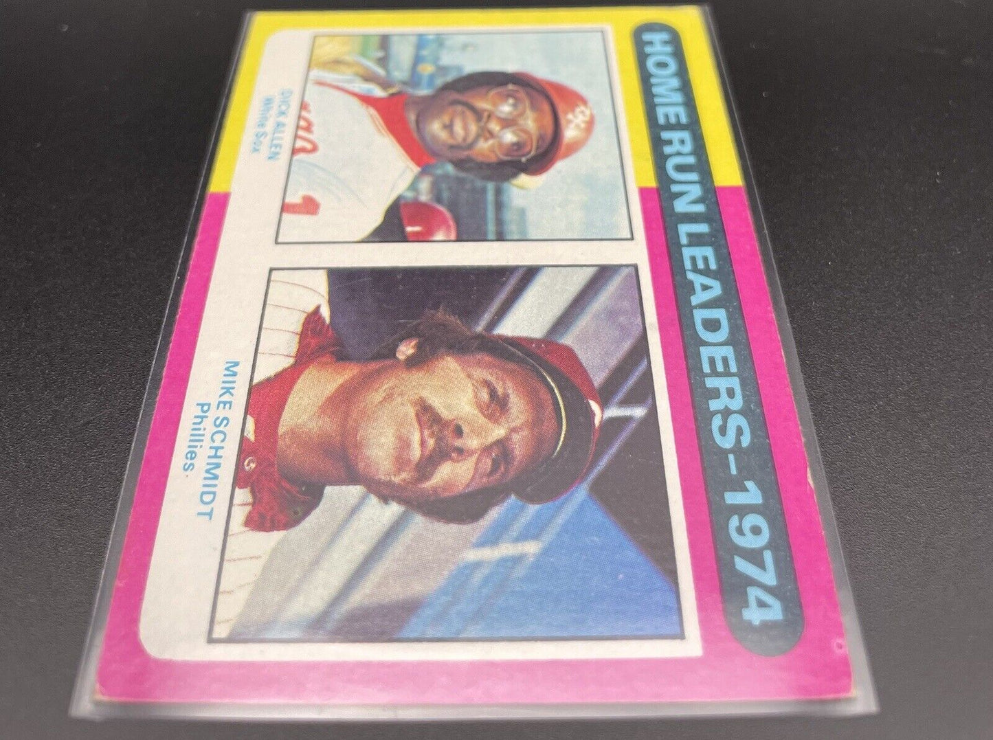 1975 Topps '74 HOME RUN LEADERS #307! Dick Allen, Mike Schmidt HOF