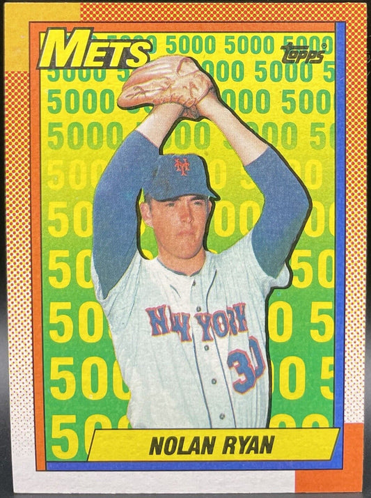 Nolan Ryan 1990 Topps 5000 # 2 HOF New York Mets