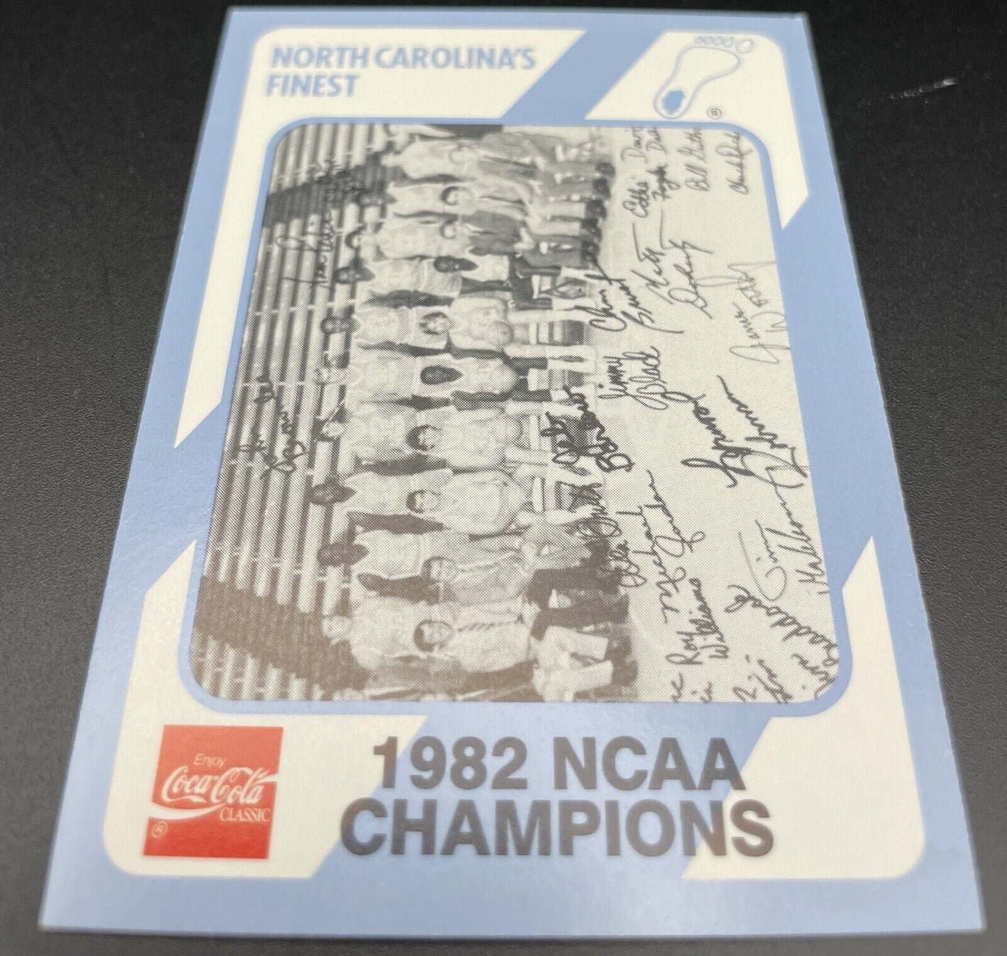 1989-90 Collegiate Collection #200 NORTH CAROLINA 1982 NCAA CHAMPIONS - Jordan