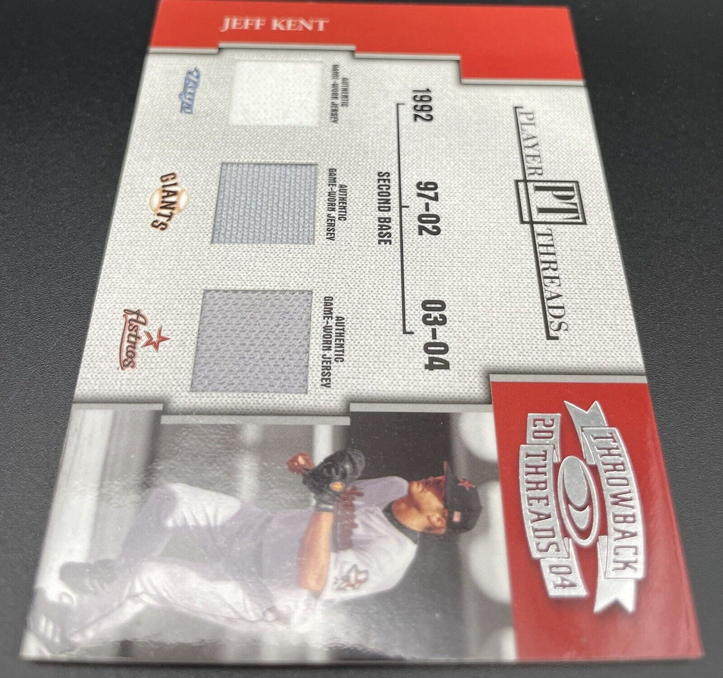 Jeff Kent 2004 Donruss Player Threads #PT-30 Jays, Giants, Astros