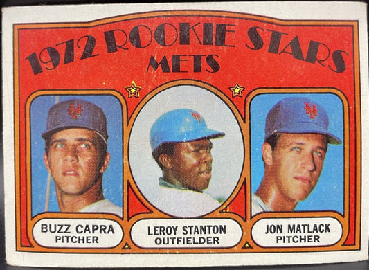 1972 Topps - 1972 Rookie Stars #141 Jon Matlack, Leroy Stanton, Buzz Capra (RC)
