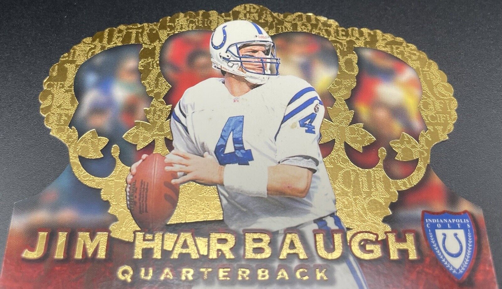 Jim Harbaugh 1996 Pacific Trading Gold Crown #CR-128  Indianapolis Colts