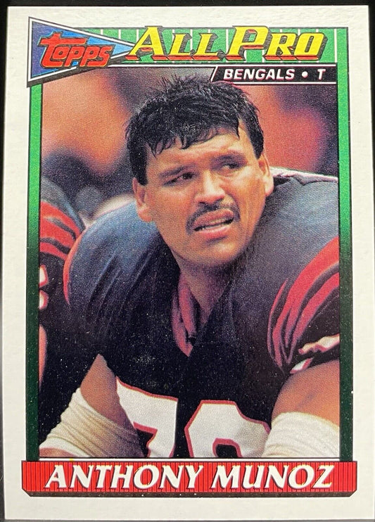 1991 Topps All Pro Cincinnati Bengals Anthony Munoz Football Card #259