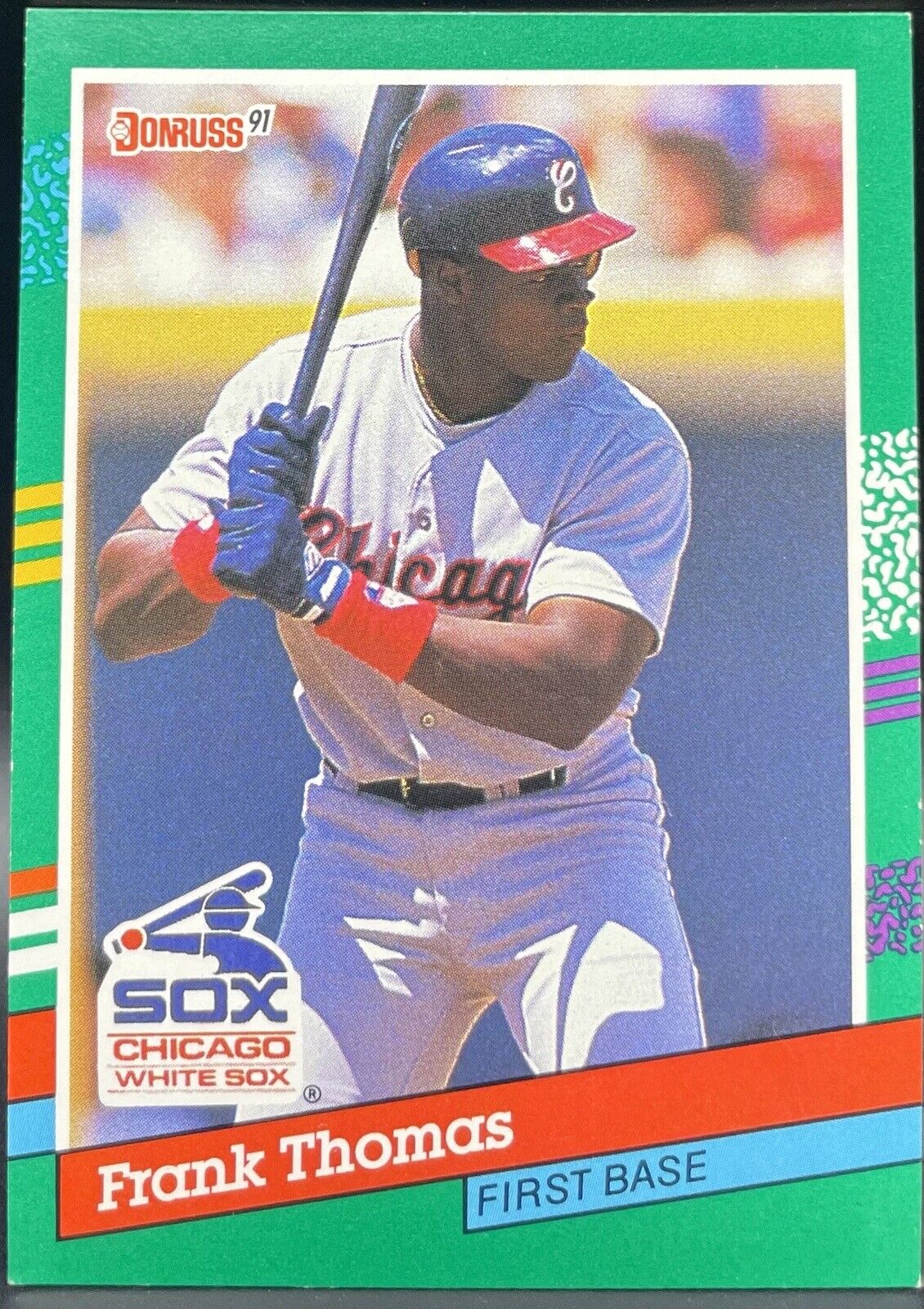 Frank Thomas 1991 Donruss #477 (RC) Season Chicago White Sox