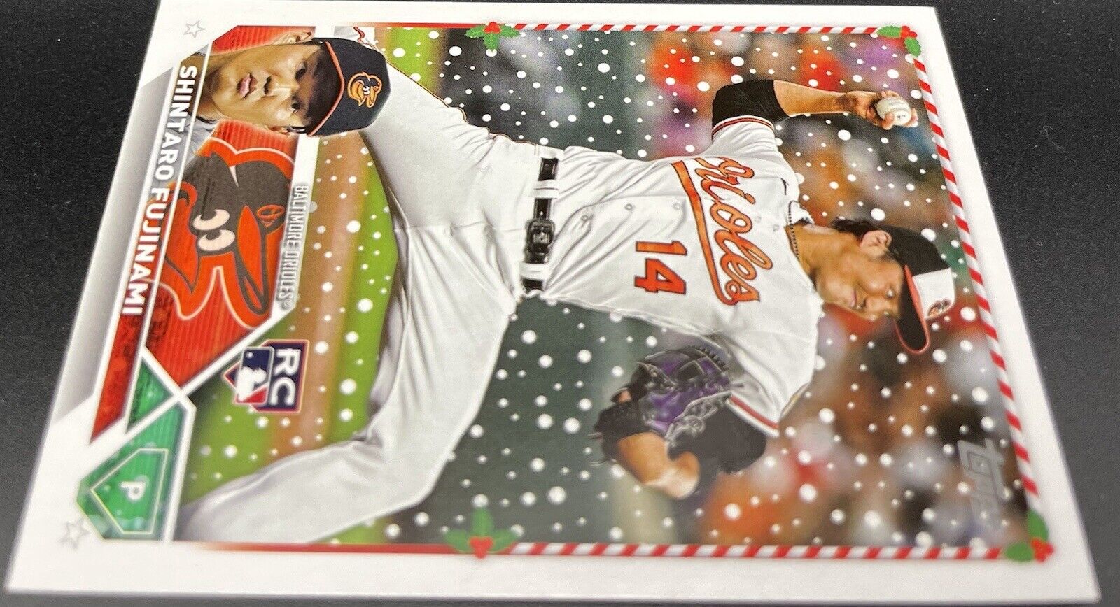 shintaro fujinami 2023 Topps #H41 Rookie Card Holiday Baltimore Orioles 