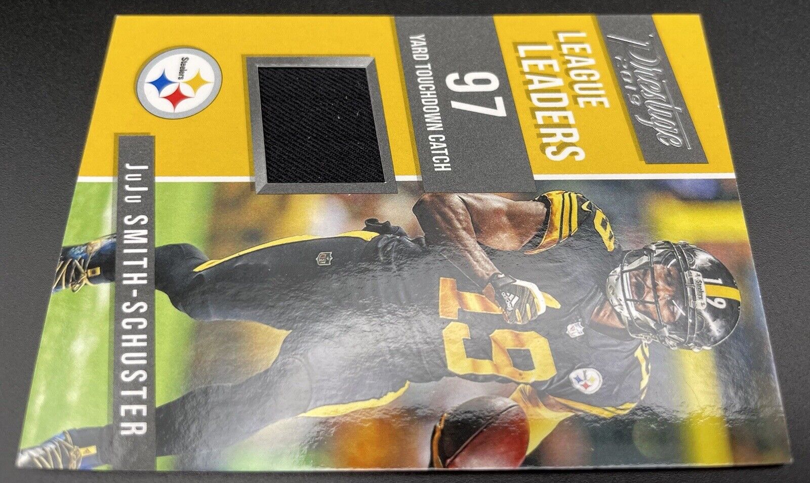 JuJu Smith-Schuster 2019 Panini Prestige League Leaders Patch #LL-JJ Steelers￼