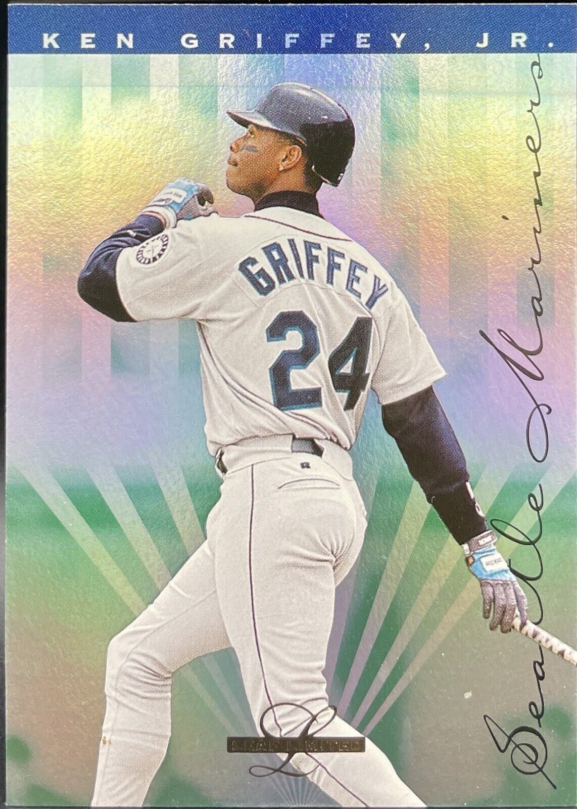 Ken Griffey Jr. 1995 Donruss Leaf Limited Rainbow Foil #118 Seattle Mariners NM