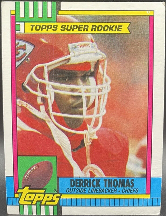 1990 Topps Super Rookie Derrick Thomas #248 Kansas City Chiefs