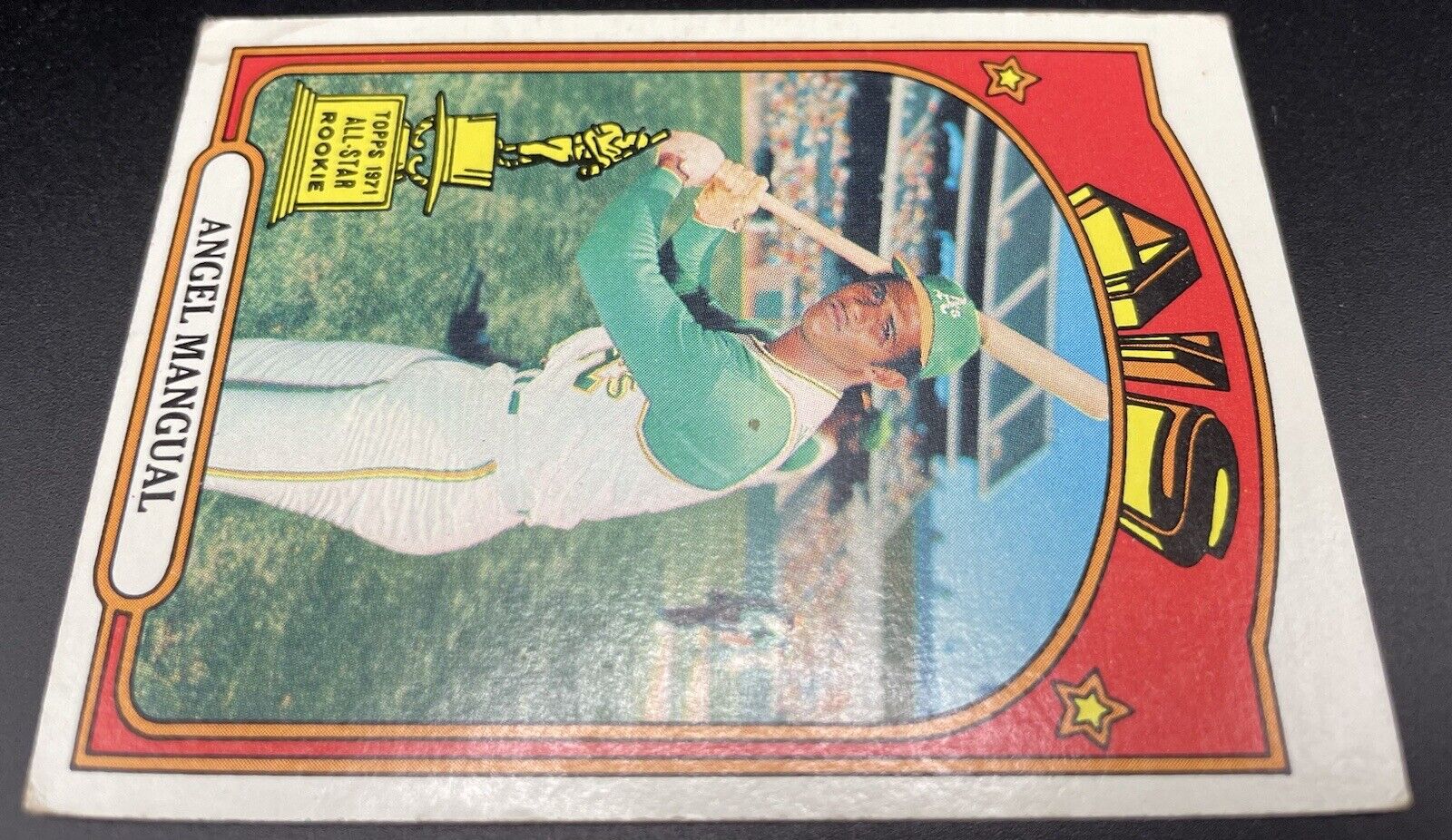 Angel Mangual 1972 Topps Rookie All-Star #62 RC Oakland Athletics