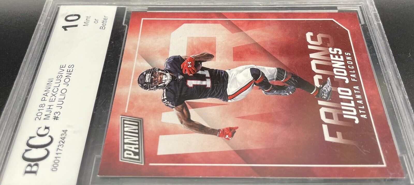 2018 Panini MJH Exclusive Julio Jones #3 BCCG 10 Atlanta Falcons HOF Graded Card