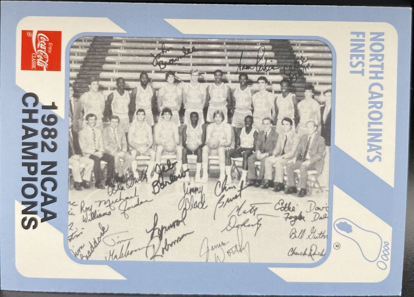 1989-90 Collegiate Collection #200 NORTH CAROLINA 1982 NCAA CHAMPIONS - Jordan