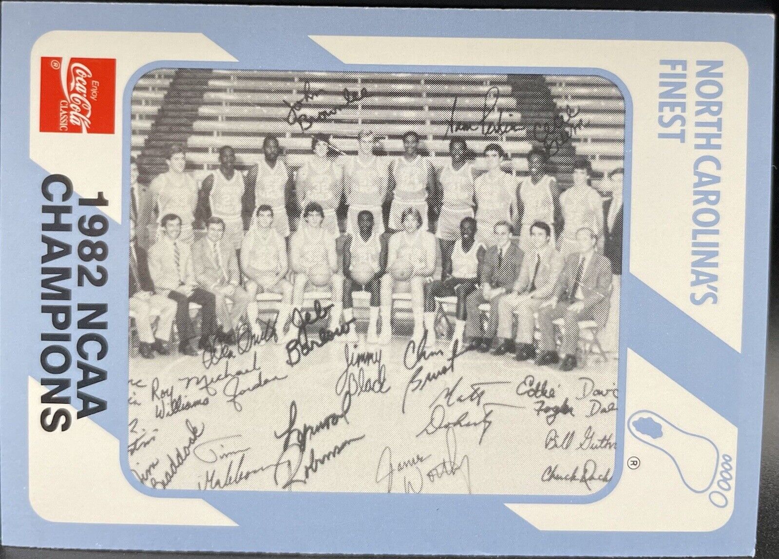 1989-90 Collegiate Collection #200 NORTH CAROLINA 1982 NCAA CHAMPIONS - Jordan