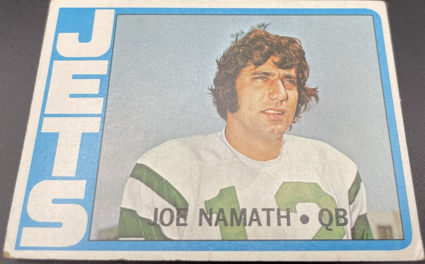 Joe Namath 1972 Topps #100 (New York Jets)    HOF! BROADWAY JOE! ROLL TIDE!