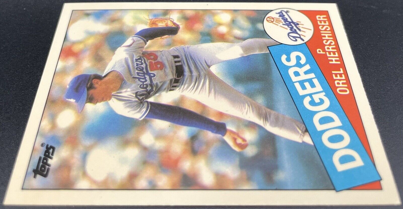 Orel Hershiser 1985 Topps Tiffany #493 Los Angeles Dodgers HOF