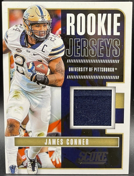 James Conner 2017 Panini Score #21 Patch RC Pittsburgh Steelers￼