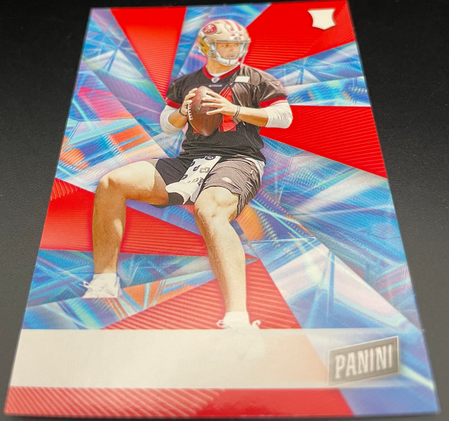 Brock Purdy 2022 Panini player of the day ERROR CARD NO NAME #58 San Francisco 49ers mr. irrelevant ￼￼